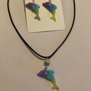 Handmade Dolphin Jewelry Set